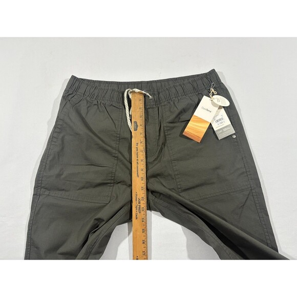 Vuori Ripstop Vintage Pants Mens Elastic Waist V461 Balsam Cotton Gray Sz XL NWT - Picture 4 of 8